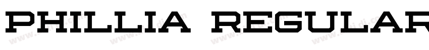 Phillia Regular字体转换 Phillia Regular字体转换